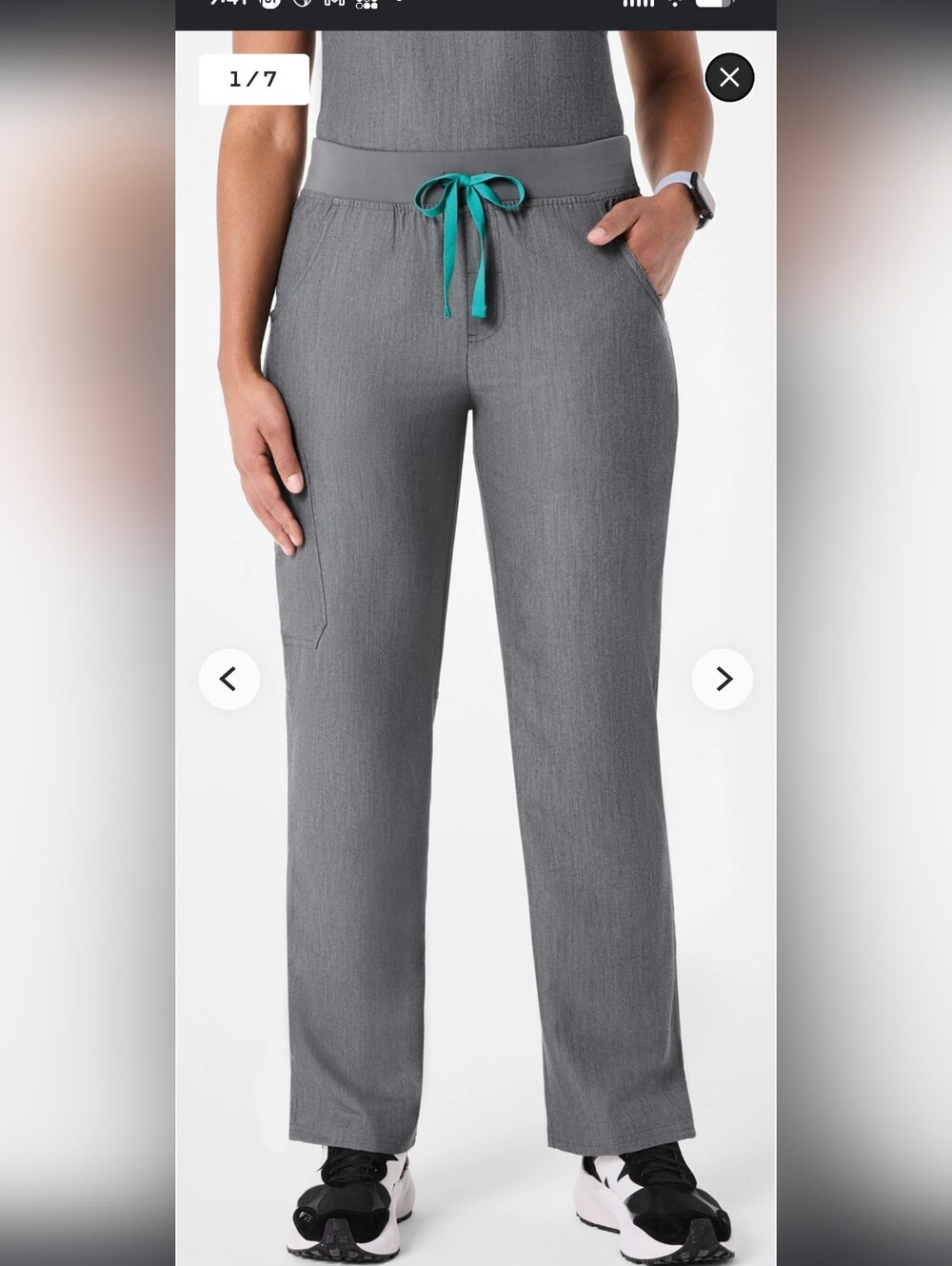 FIGS Kadie Scrub Pants Graphite Gray Scrub Pants XL